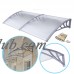 Zeny 80''x 40'' Window Awning Outdoor Polycarbonate Front Door Patio Cover Canopy   